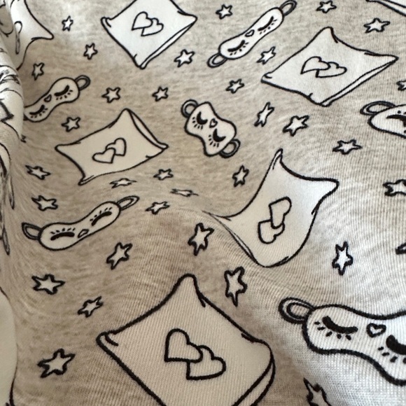 JO.SH | Patterned Gray Women's Robe and Nightgown Set - Picture 8 of 16